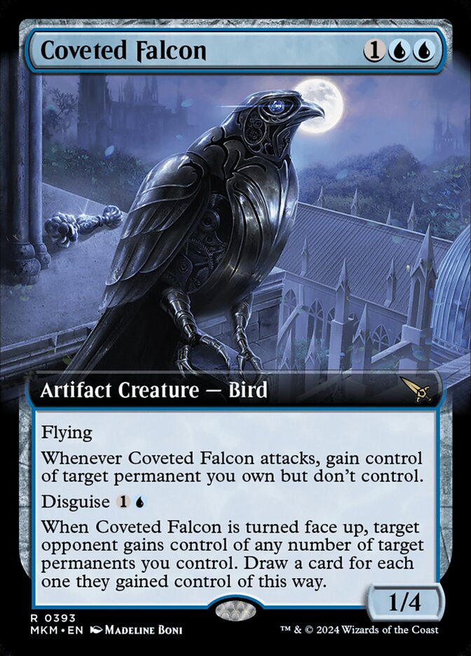 Coveted Falcon (Borderless Foil) Magic The Gathering