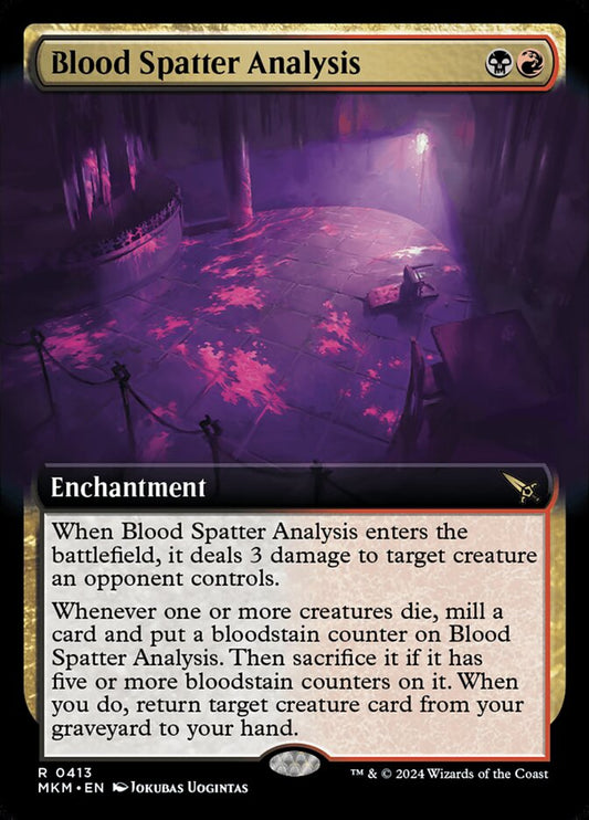 Blood Splatter Analysis (Extended) Magic The Gathering