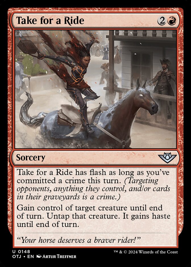 Take for a Ride (Foil) Magic The Gathering