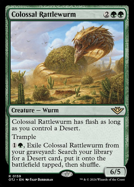 Colossal Rattlewurm (Foil) Magic The Gathering