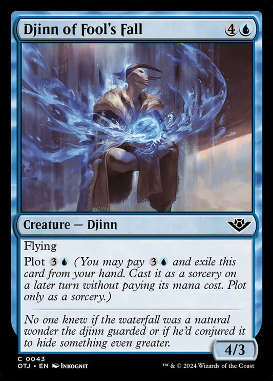 Djinn of Fool's Fall (Foil) Magic The Gathering