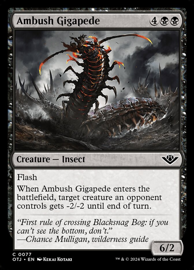 Ambush Gigapede (Foil) Magic The Gathering