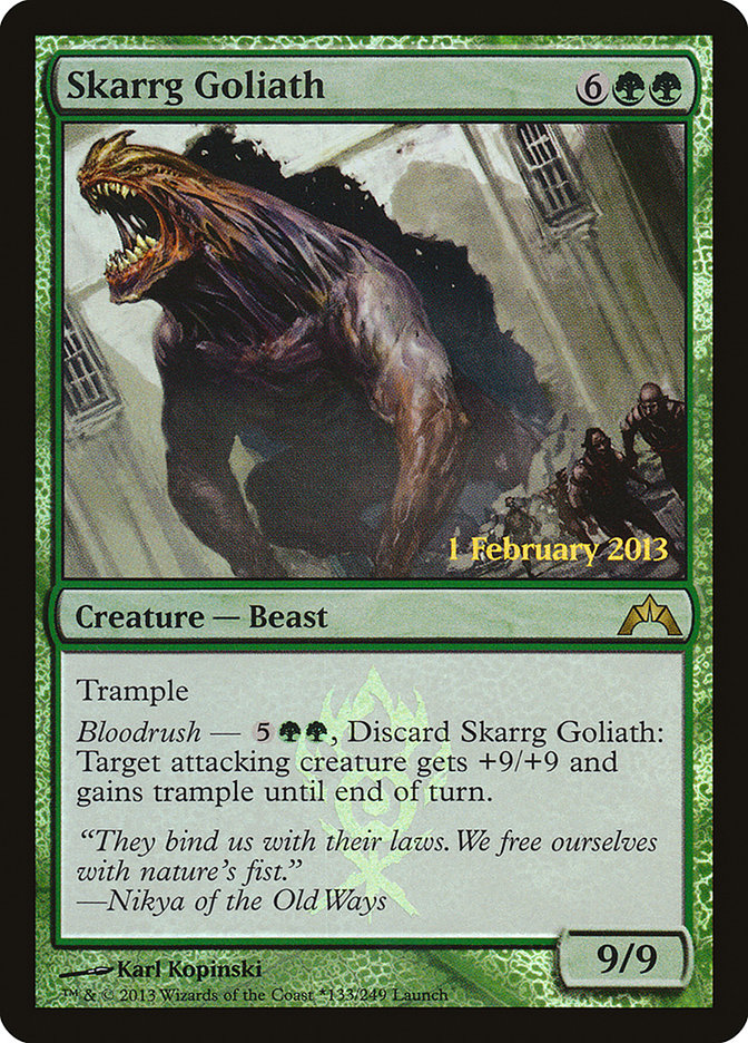 Skarrg Goliath (Pre-release Foil) Magic The Gathering