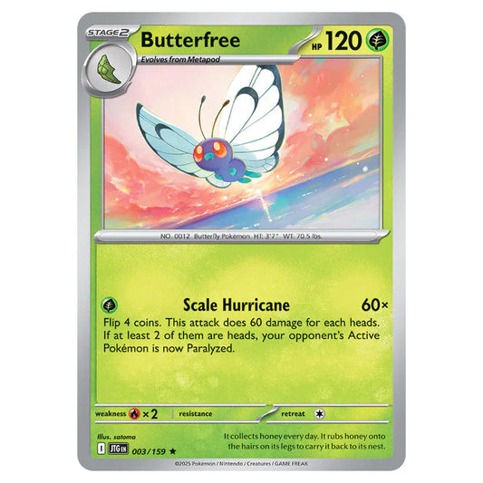 Pokemon - Scarlet & Violet - Journey Together - Butterfree - 003/159 Pokemon