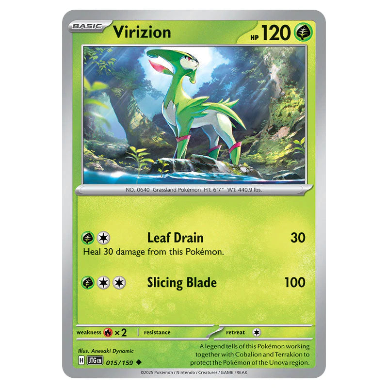 Pokemon - Scarlet & Violet - Journey Together - Virizion - 015/159 Pokemon