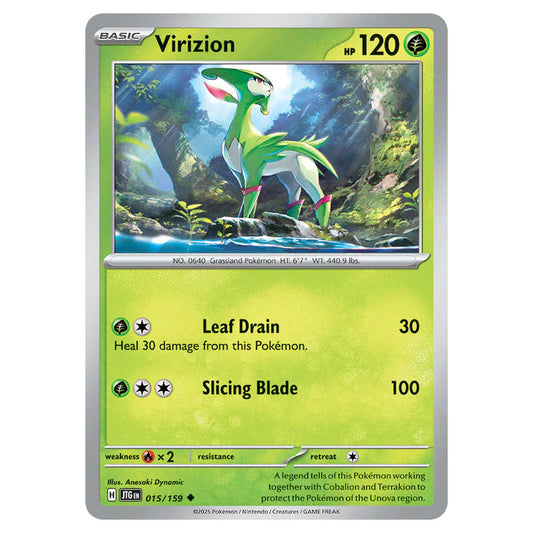 Pokemon - Scarlet & Violet - Journey Together - Virizion - 015/159 Pokemon