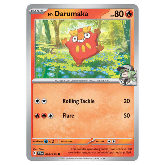 Pokemon - Scarlet & Violet - Journey Together - N's Darumaka - 026/159 Pokemon