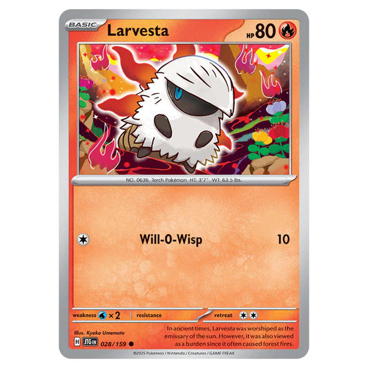 Pokemon - Scarlet & Violet - Journey Together - Larvesta - 028/159 Pokemon