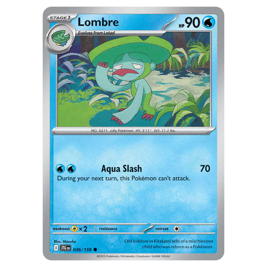 Pokemon - Scarlet & Violet - Journey Together - Lombre - 036/159 Pokemon