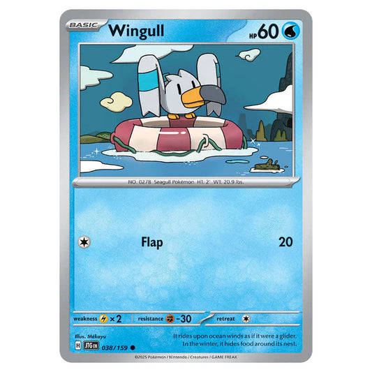 Pokemon - Scarlet & Violet - Journey Together - Wingull - 038/159 Pokemon