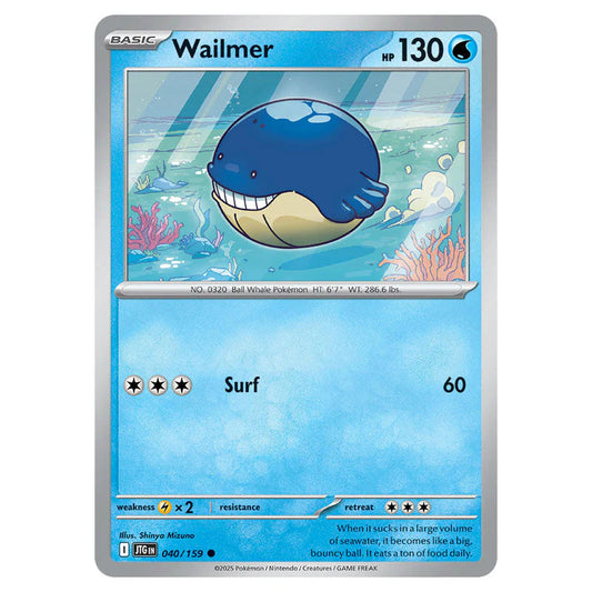 Pokemon - Scarlet & Violet - Journey Together - Wailmer - 040/159 Pokemon