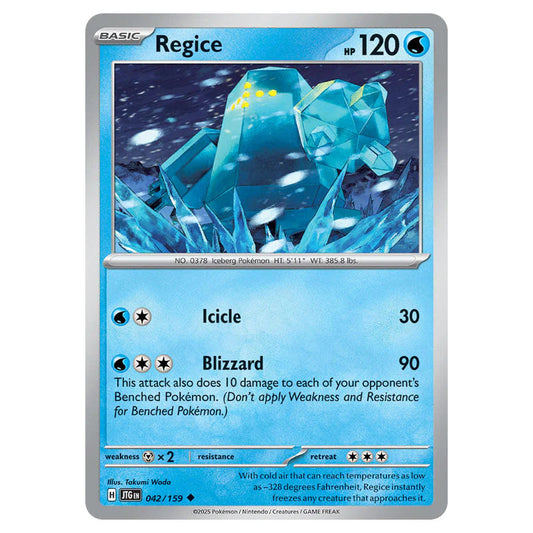 Pokemon - Scarlet & Violet - Journey Together - Regice - 042/159 Pokemon