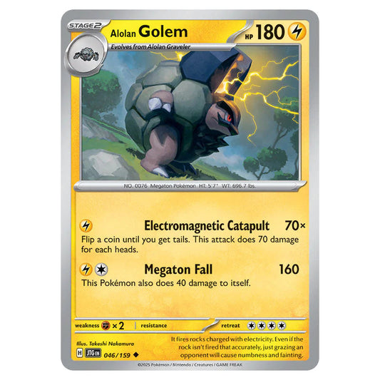 Pokemon - Scarlet & Violet - Journey Together - Alolan Golem - 046/159 Pokemon