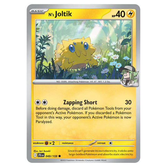 Pokemon - Scarlet & Violet - Journey Together - N's Joltik - 049/159 Pokemon