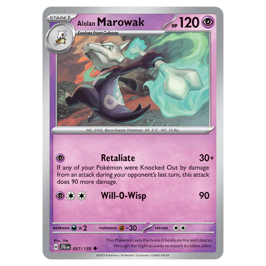 Pokemon - Scarlet & Violet - Journey Together - Alolan Marowak - 057/159 Pokemon
