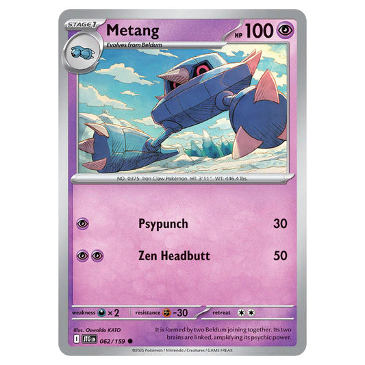 Pokemon - Scarlet & Violet - Journey Together - Metang - 062/159 Pokemon
