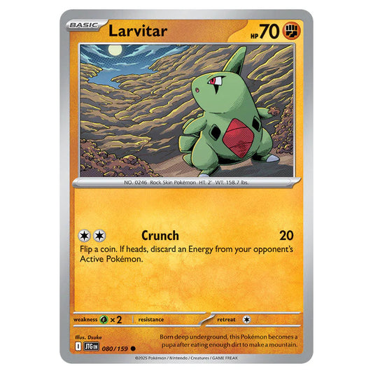 Pokemon - Scarlet & Violet - Journey Together - Larvitar - 080/159 Pokemon