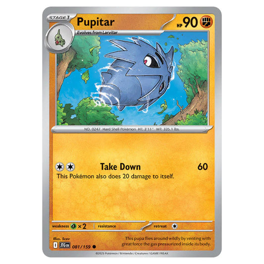 Pokemon - Scarlet & Violet - Journey Together - Pupitar - 081/159 Pokemon