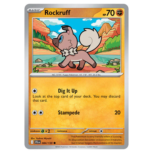Pokemon - Scarlet & Violet - Journey Together - Rockruff - 084/159 Pokemon