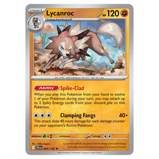 Pokemon - Scarlet & Violet - Journey Together - Lycanroc - 085/159 Pokemon