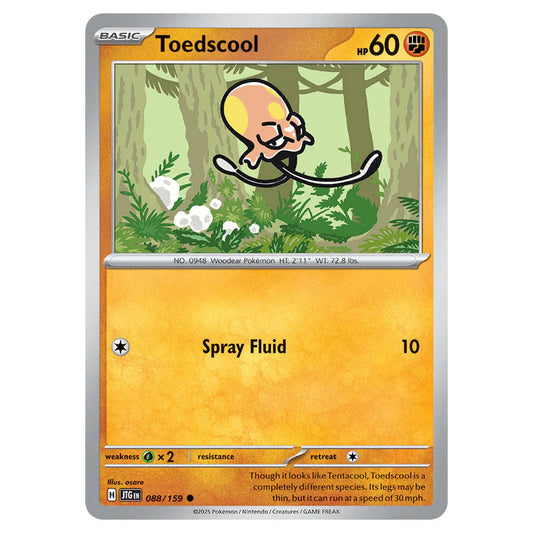 Pokemon - Scarlet & Violet - Journey Together - Toedscool - 088/159 Pokemon