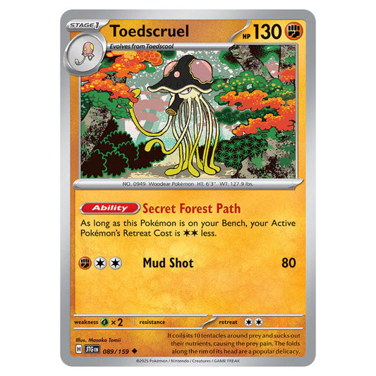 Pokemon - Scarlet & Violet - Journey Together - Toedscruel - 089/159 Pokemon