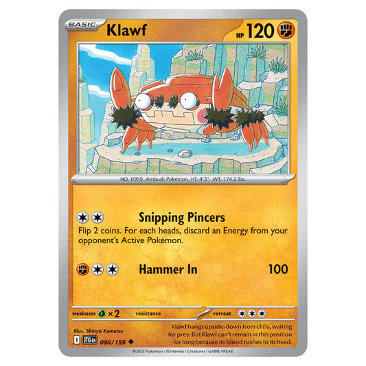 Pokemon - Scarlet & Violet - Journey Together - Klawf - 090/159 Pokemon