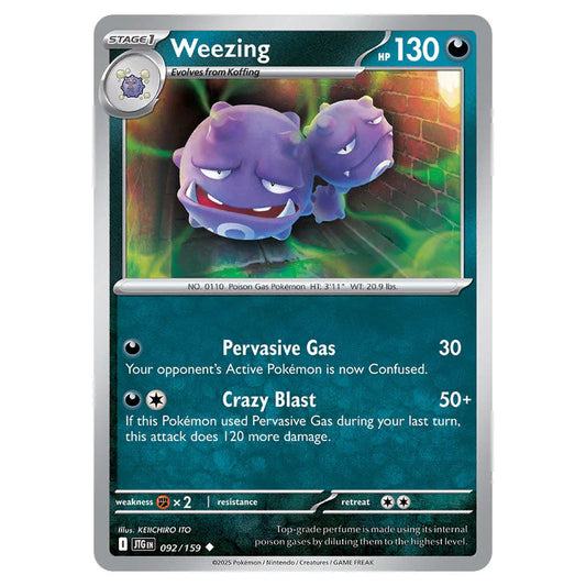 Pokemon - Scarlet & Violet - Journey Together - Weezing - 092/159 Pokemon