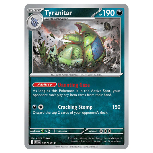 Pokemon - Scarlet & Violet - Journey Together - Tyranitar - 095/159 Pokemon