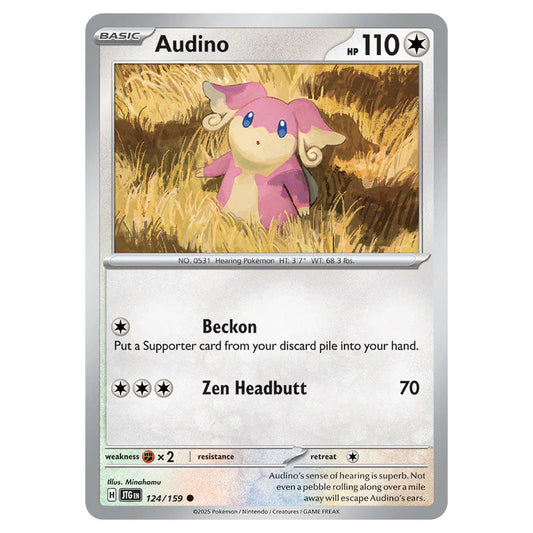 Pokemon - Scarlet & Violet - Journey Together - Audino - 124/159 Pokemon