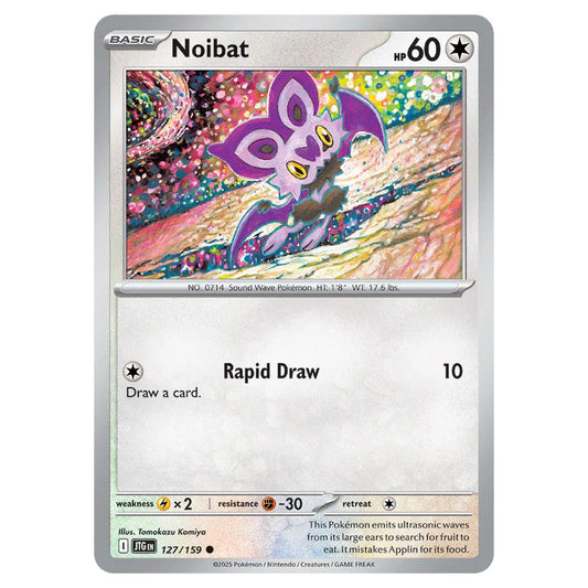 Pokemon - Scarlet & Violet - Journey Together - Noibat - 127/159 Pokemon