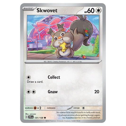 Pokemon - Scarlet & Violet - Journey Together - Skwovet - 131/159 Pokemon