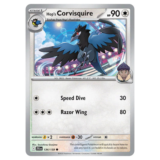 Pokemon - Scarlet & Violet - Journey Together - Hop's Corvisquire - 134/159 Pokemon