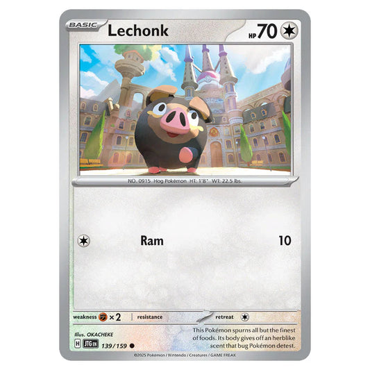Pokemon - Scarlet & Violet - Journey Together - Lechonk - 139/159 Pokemon