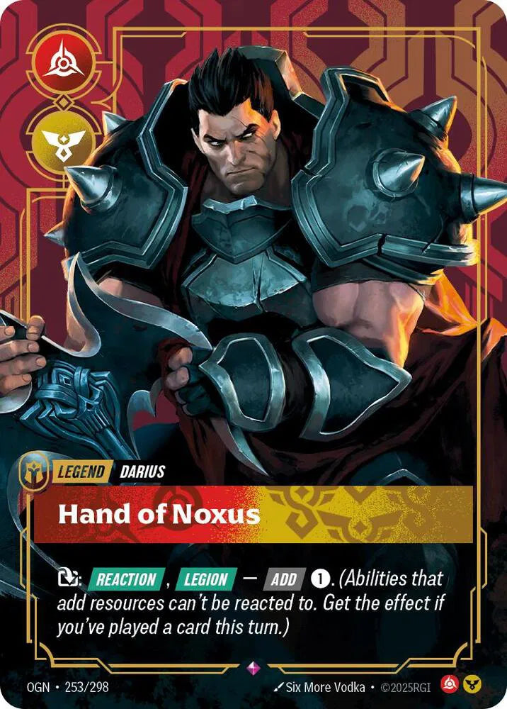 Darius - Hand of Noxus OGN- 253/298 Armchair Generals