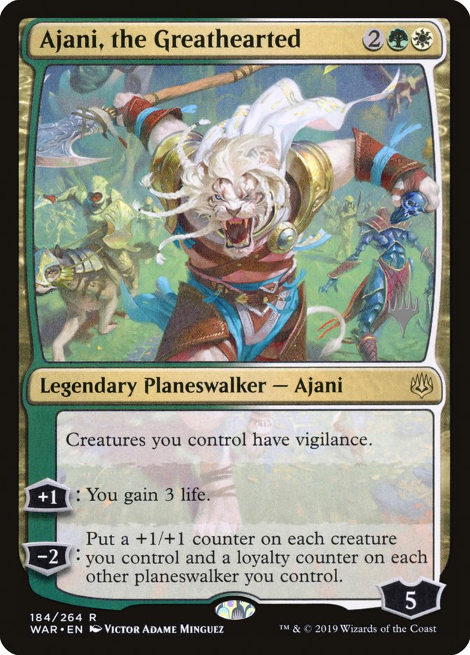 Ajani, the Greathearted (Promo) Magic The Gathering