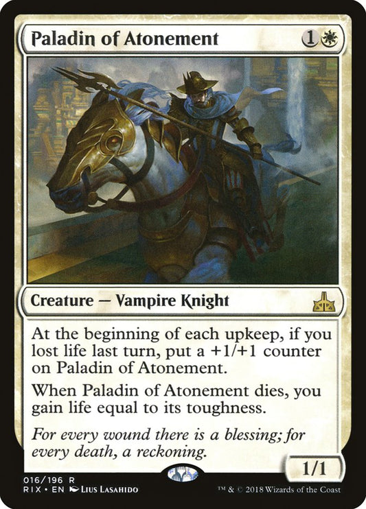 Paladin of Atonement Magic The Gathering