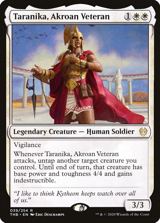 Taranika, Akroan Veteran Magic The Gathering