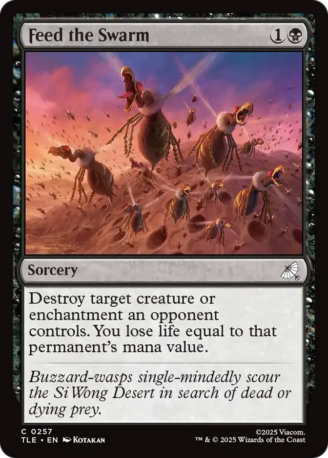 Feed the Swarm (Foil) [Avatar: the Last Airbender Eternal] Armchair Generals