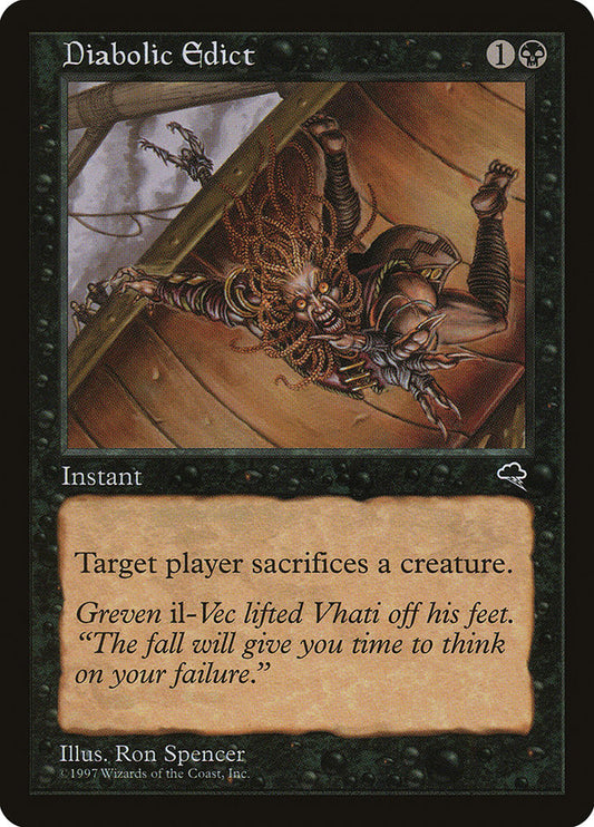 Diabolic Edict Magic The Gathering