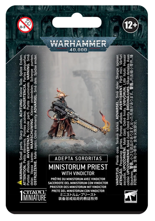 Warhammer 40K: ADEPTA SORORITAS: MINISTORUM PRIEST WITH VINDICTOR