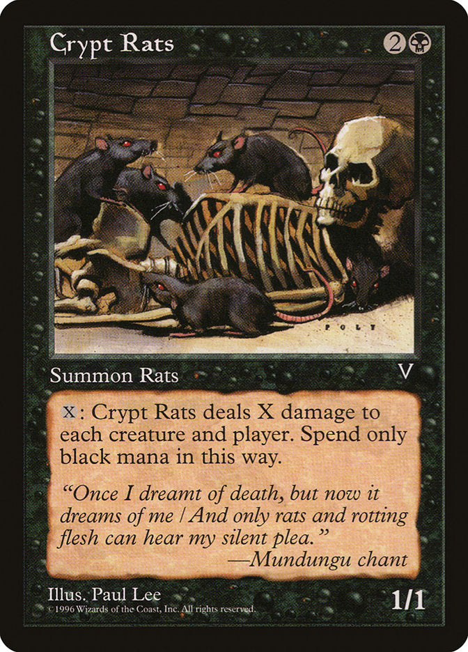 Crypt Rats Magic The Gathering