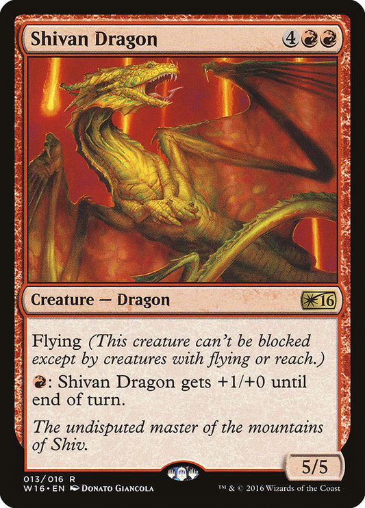 Shivan Dragon Magic The Gathering