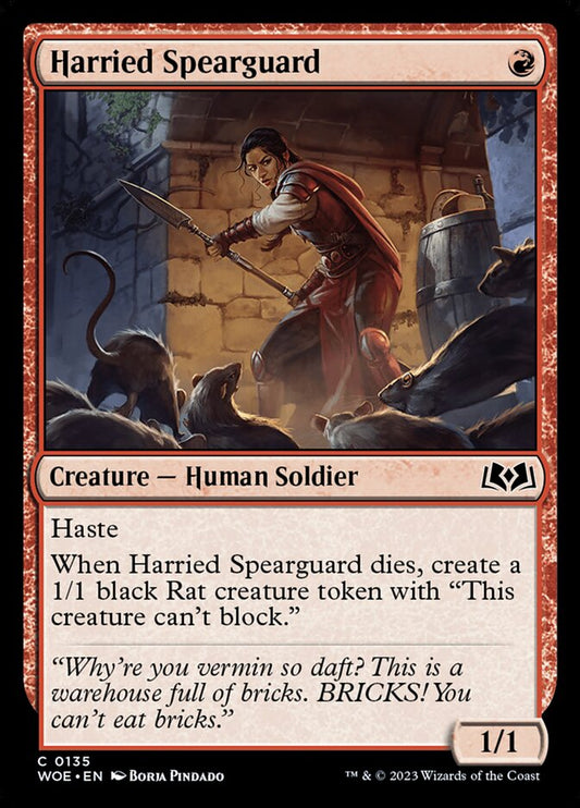 Harried Spearguard Magic The Gathering