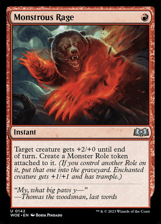 Monstrous Rage Magic The Gathering