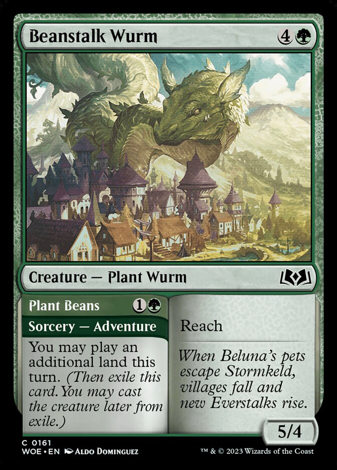 Beanstalk Wurm Magic The Gathering