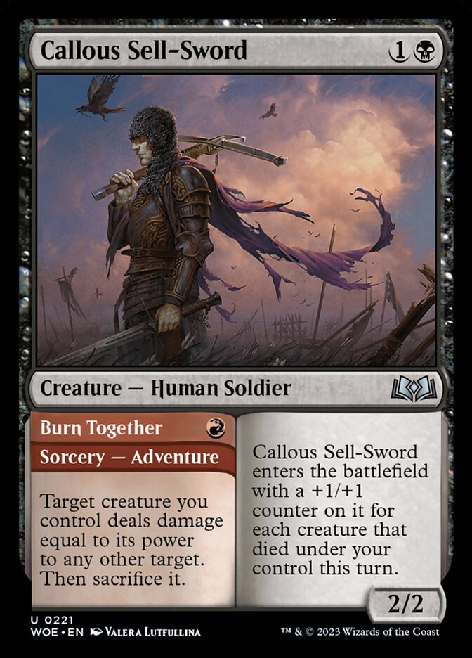 Callous Sell-Sword Magic The Gathering