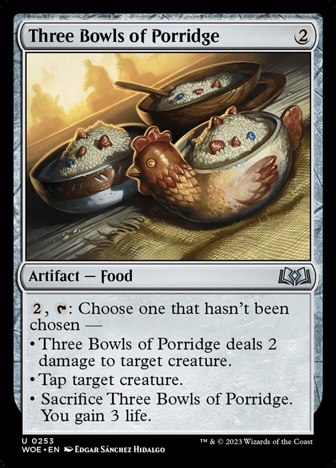 Three Bowls of Porridge Magic The Gathering