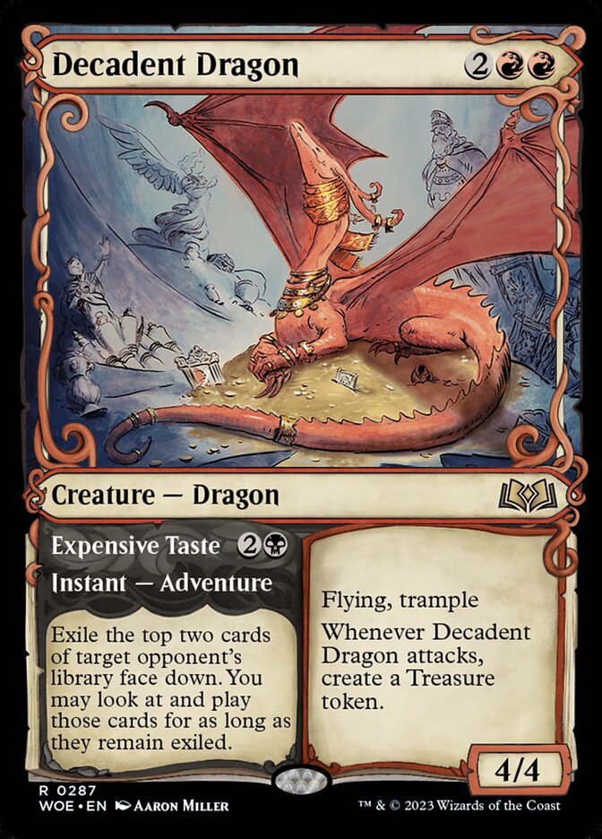 Decadent Dragon (Showcase) Magic The Gathering