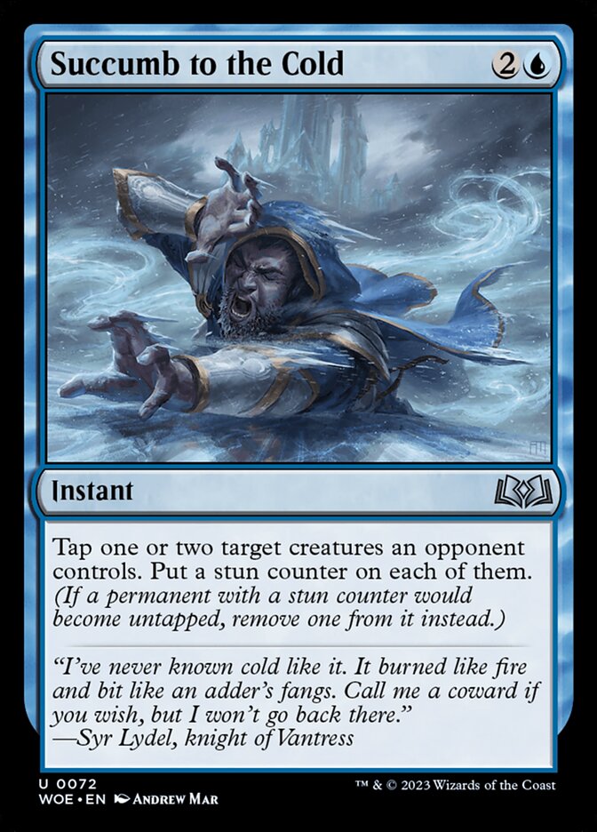 Succumb to the Cold (Foil) Magic The Gathering